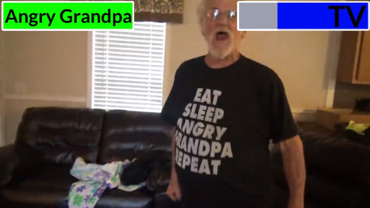 Angry Grandpa vs. TV with healthbars