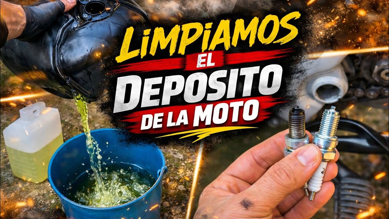Proyecto BMW F650ST (Funduro) Limpieza de depósito, cambio de bujías.