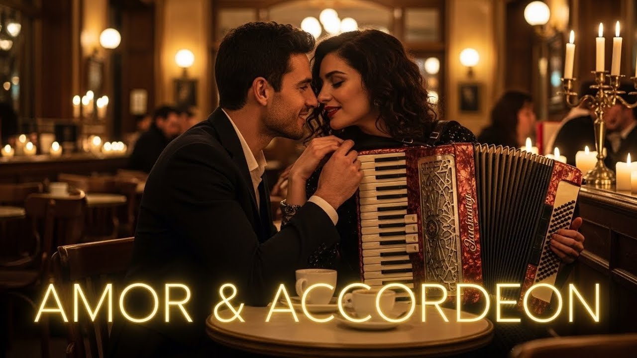 🌹 French Lovers’ Street | Romantic Paris Accordion & Guitar Café 🇫🇷🎶