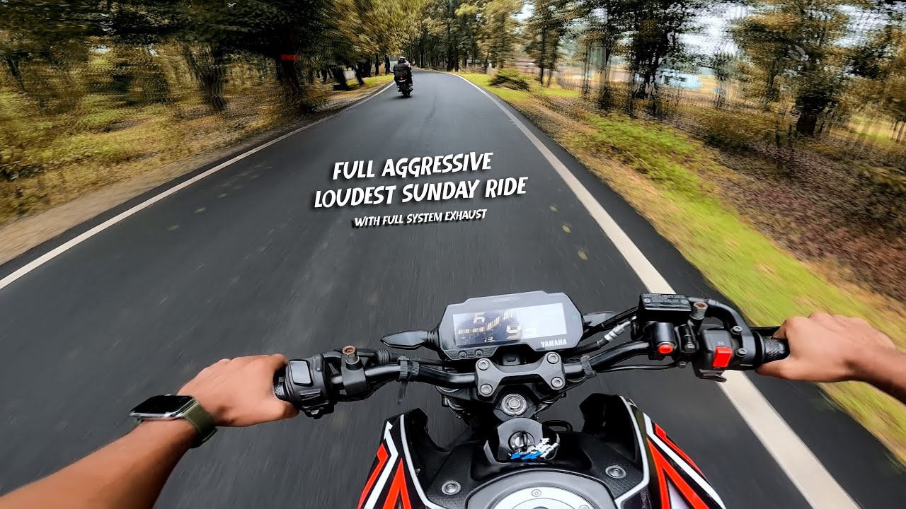Loudest Sunday Ride || Churchu valley View Point HZB || @Jh02mtrider #akrapovic #mt15motovlog