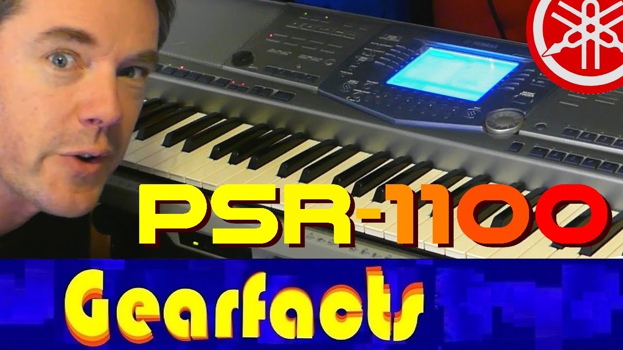 Yamaha PSR-1100 keyboard demo with midi connection