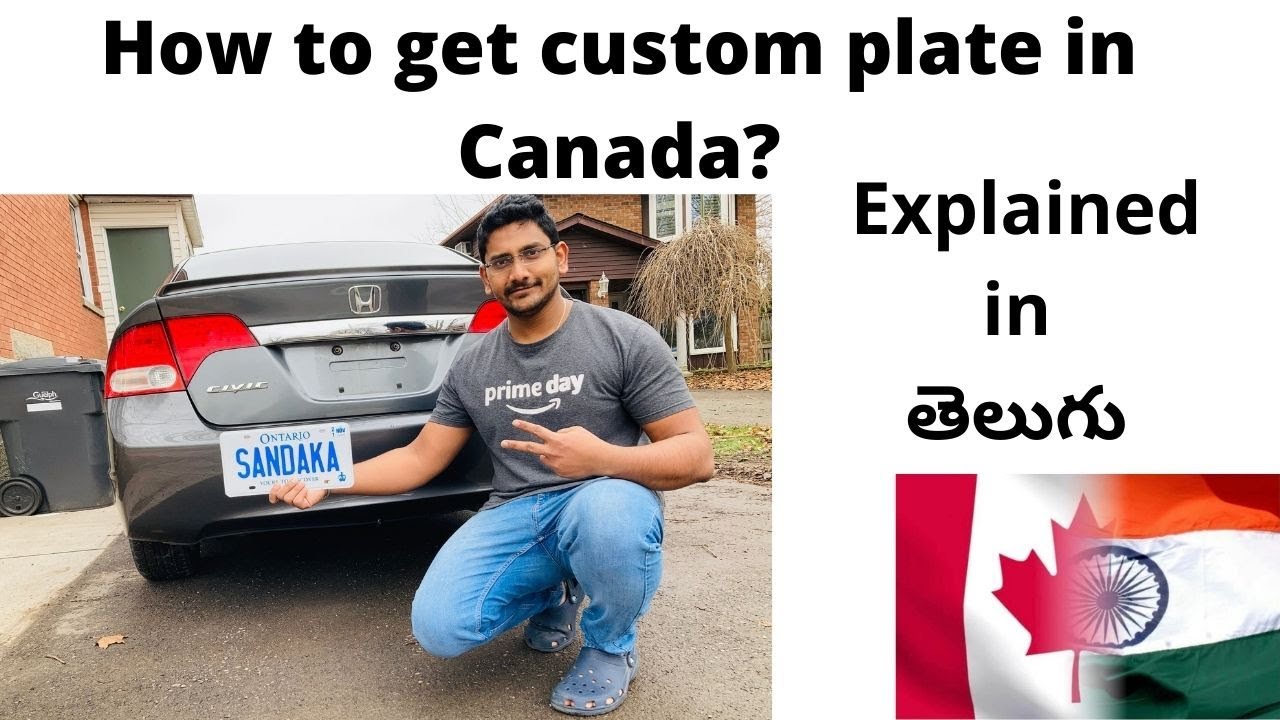 How to get custom number plate in Canada? New update to our channel -//- telugu Vlog