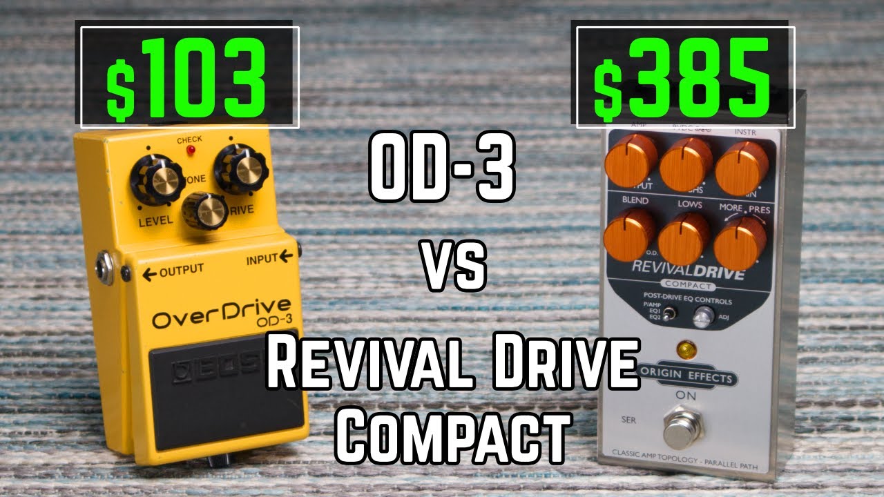 Boss OD-3 vs Revival Drive Compact | Overdrive Pedal Review and Comparison
