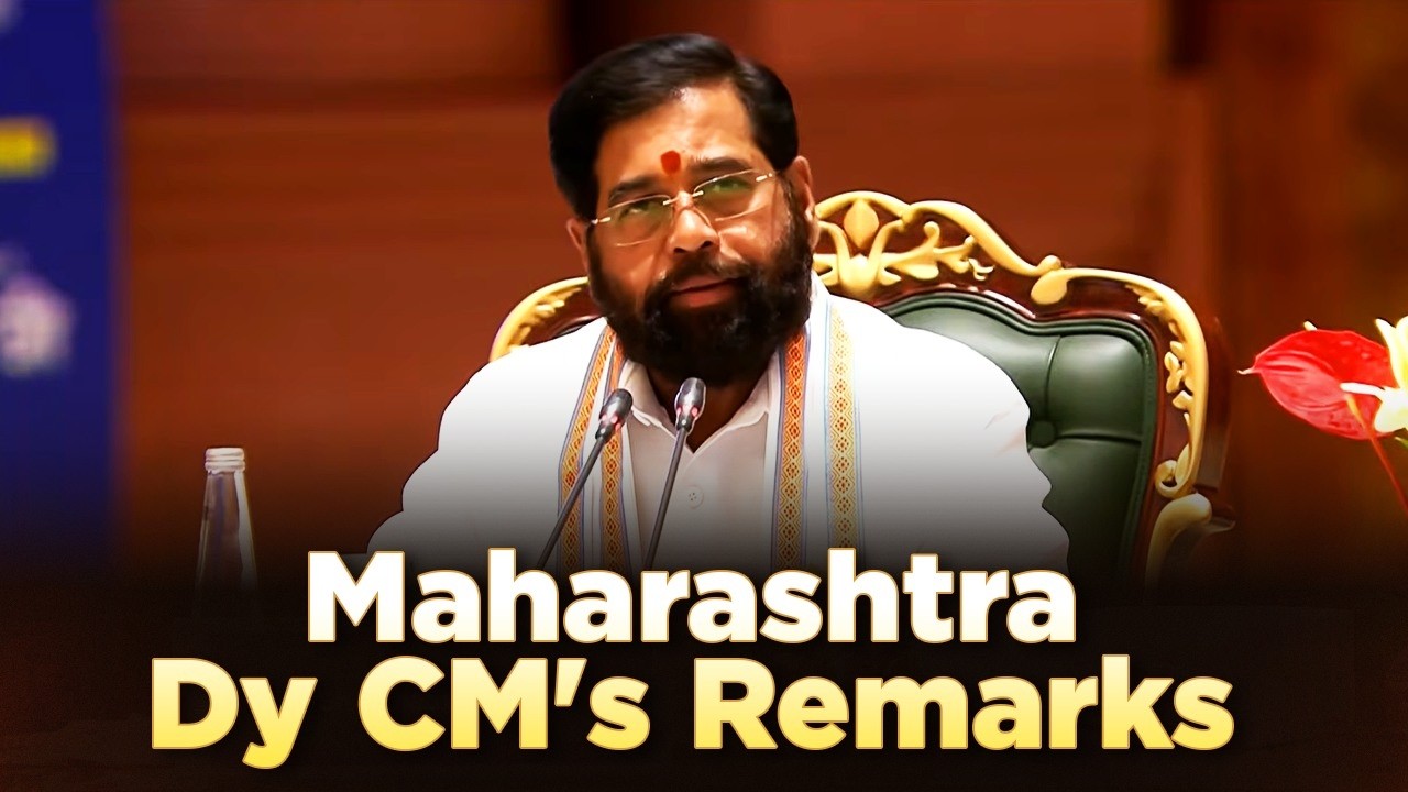 Maharashtra Dy CM Eknath Shinde's remarks at the NDA conclave