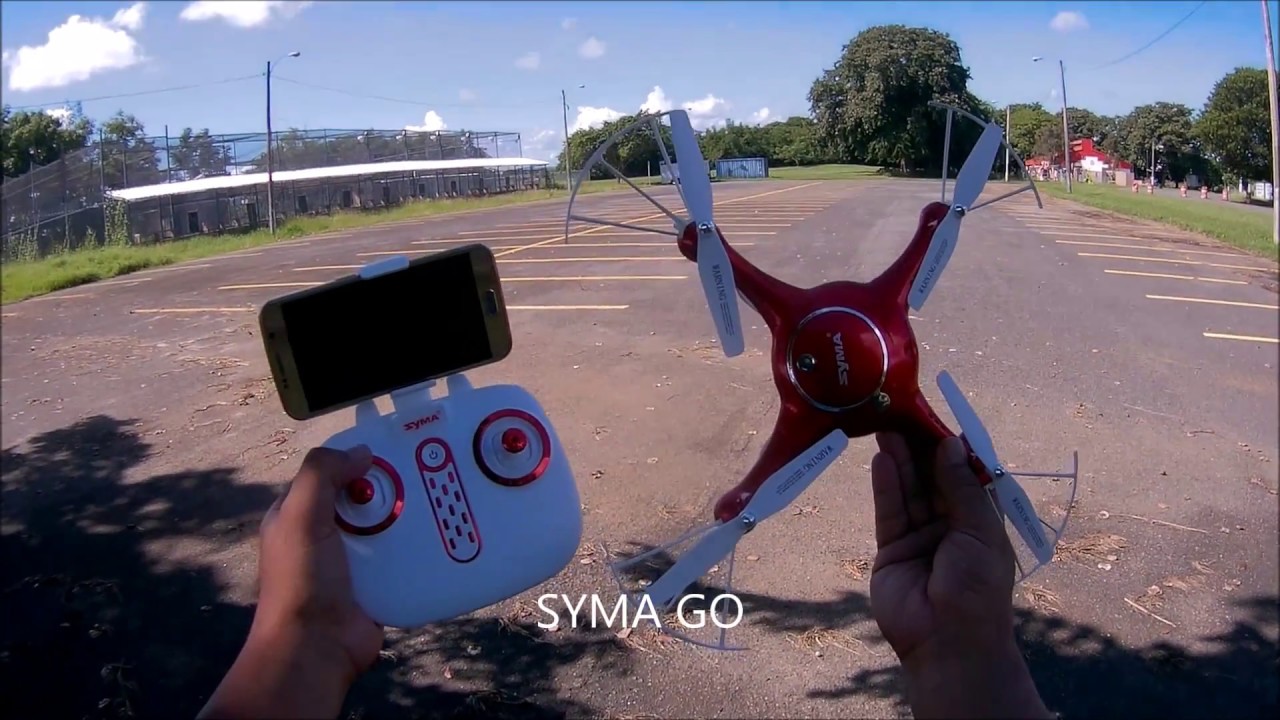 SYMA X5UW FPV DRONE , Prueba De App SYMA GO Funcionamiento y vuelo , AA