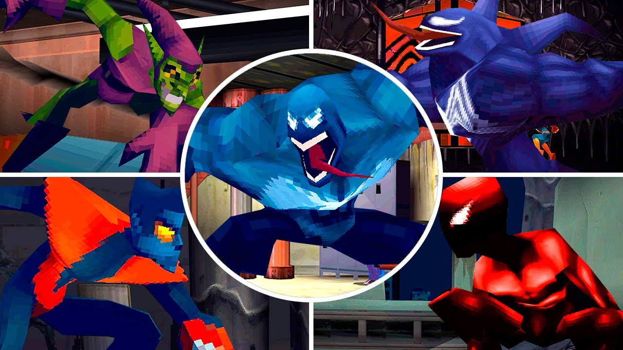 Spider-Man: Web of Shadows (DS) - All Boss Fights & Endings | 4K 60FPS