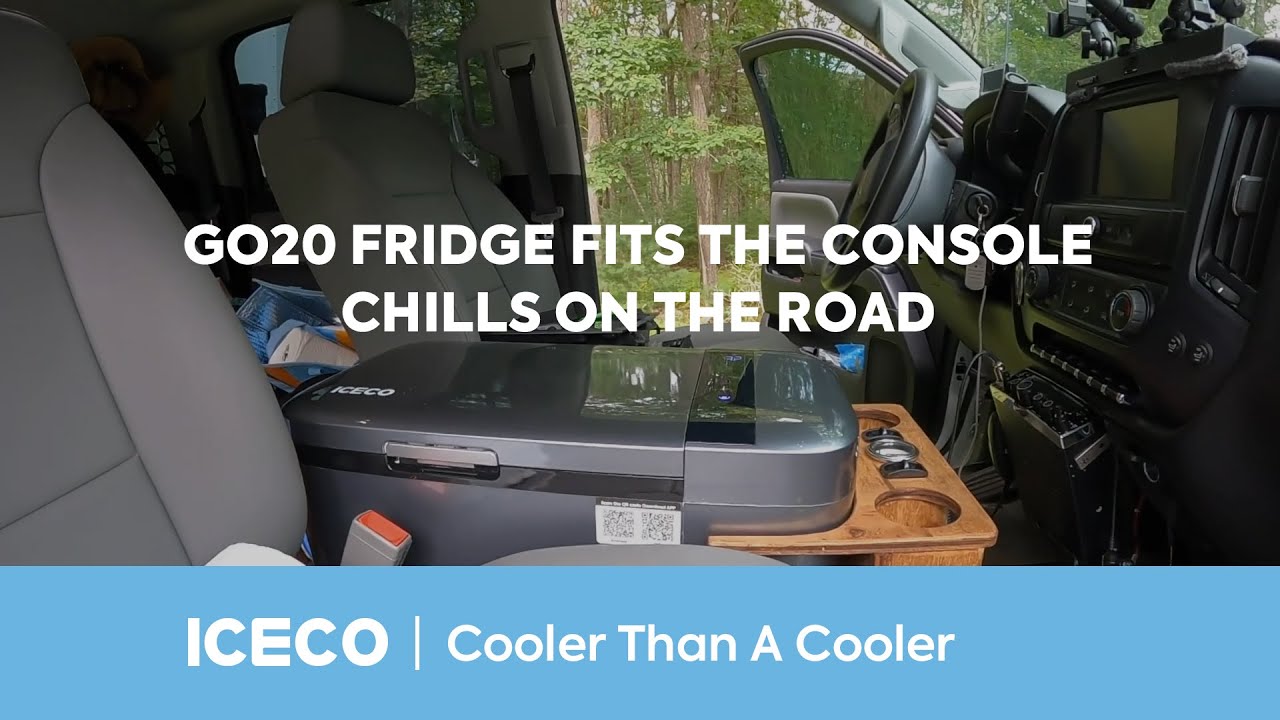 ICECO | Компактный холодильник GO20 идеально помещается в центральную консоль