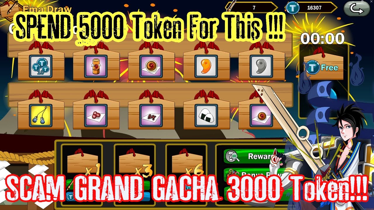 Ninja Rift - Gacha 5000 Token Ema Draw 😭😭😭