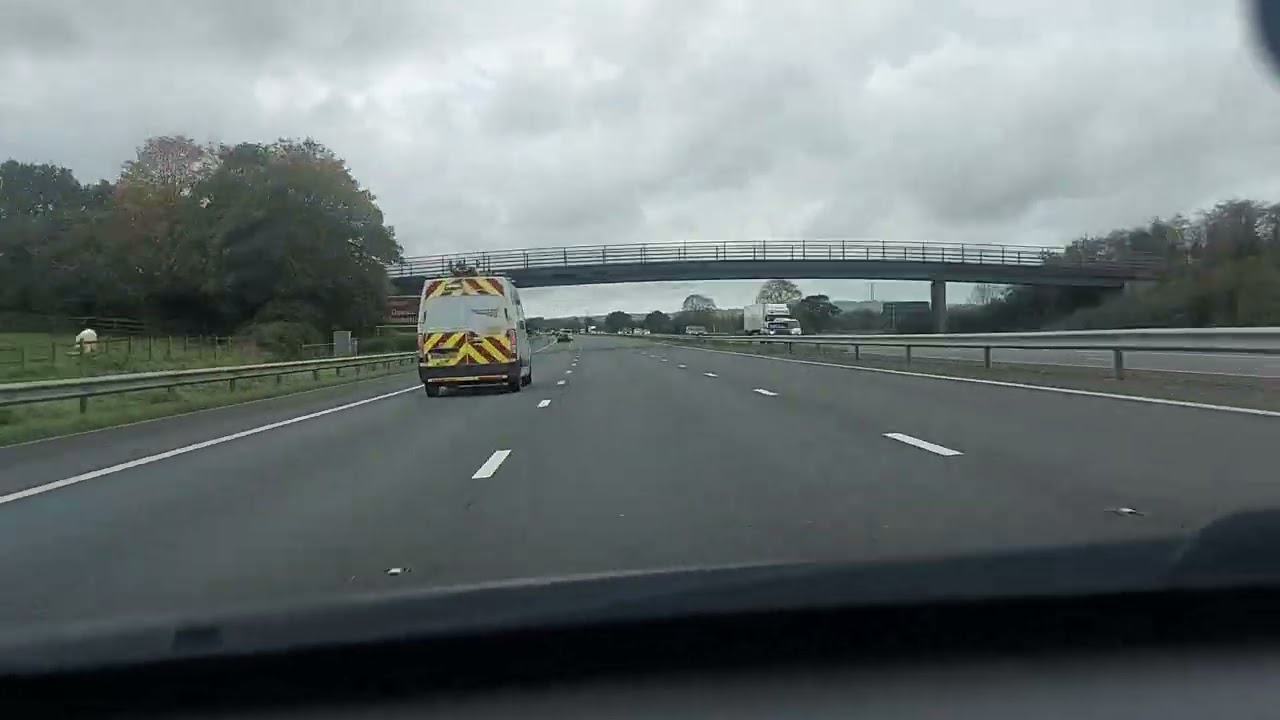 M5 gordano services Bristol southbound to The range Plymouth
