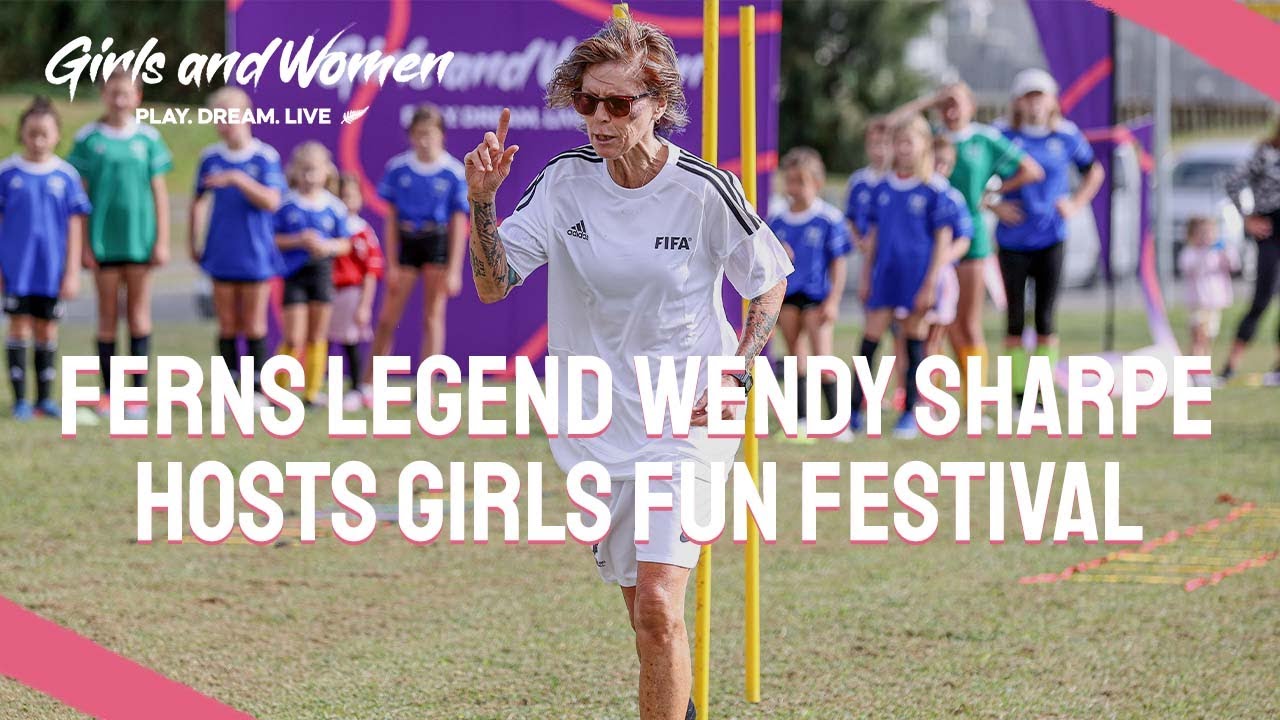 Ferns Legend Wendy Sharpe hosts Girls Fun Festival at Katikati FC