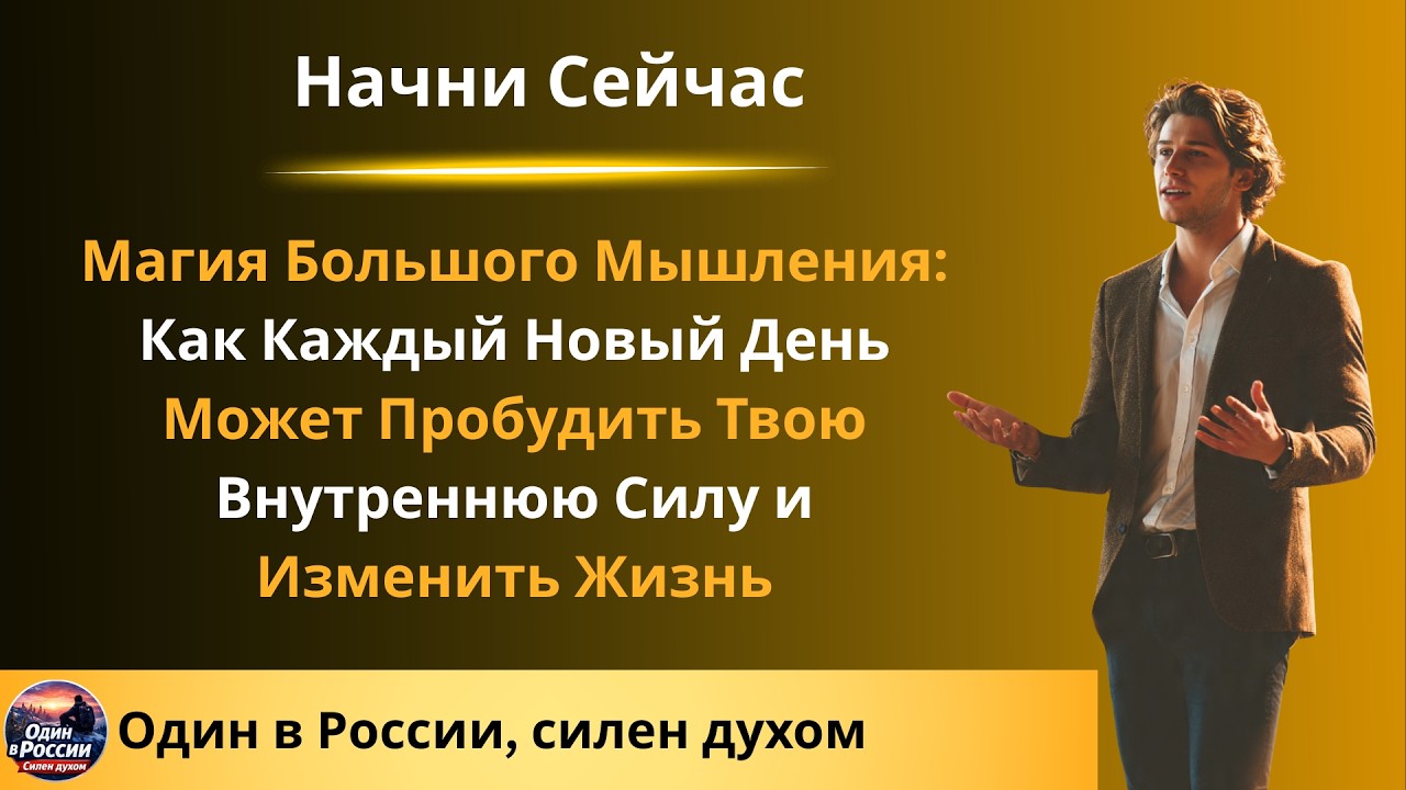 Магия Большого Мышления: Как Каждый Новый День Может Пробудить Твою Внутреннюю Силу и Изменить Жизнь