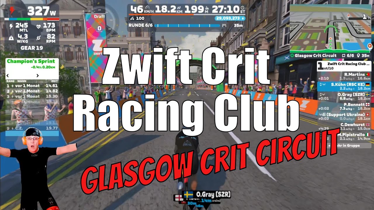 Zwift Crit 60+ Win