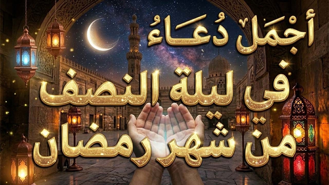 دعاء ليلة النصف من رمضان 🌙 | دعاء الايام البيض من رمضان | أفضل الأدعية المستجابة #الى_القمة