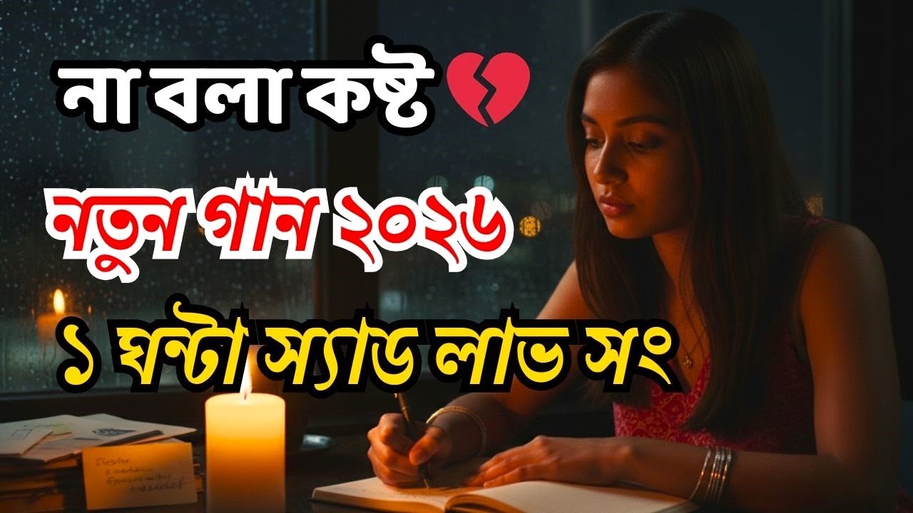 ১ ঘন্টা ১১ মিনিট | স্যাড এন্ড লাভ সং 🎧💔 | বুকের ভেতর কত কথা জমে আছে | Bangla Sad Love Song 2026