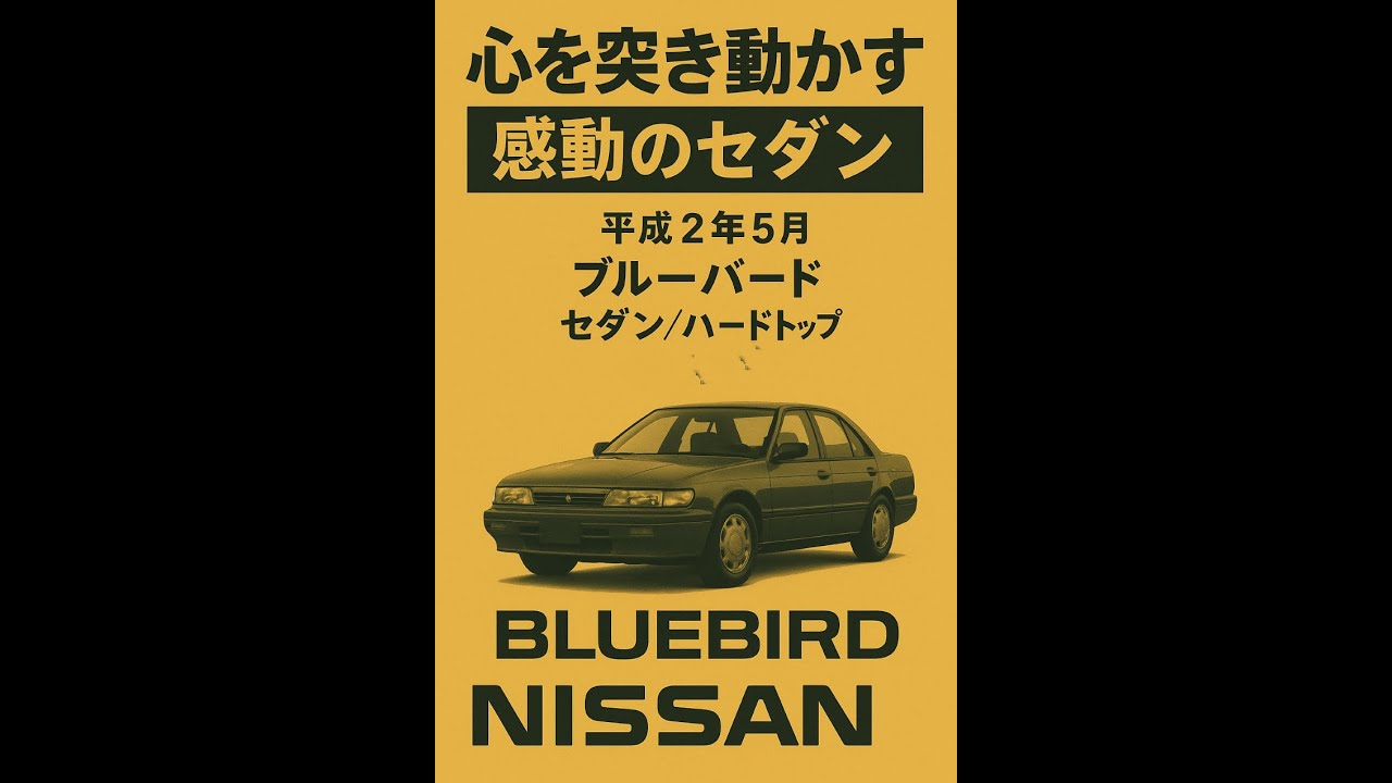 カタログ紹介動画　平成2年5月ニッサン　ブルーバード nissan bluebird