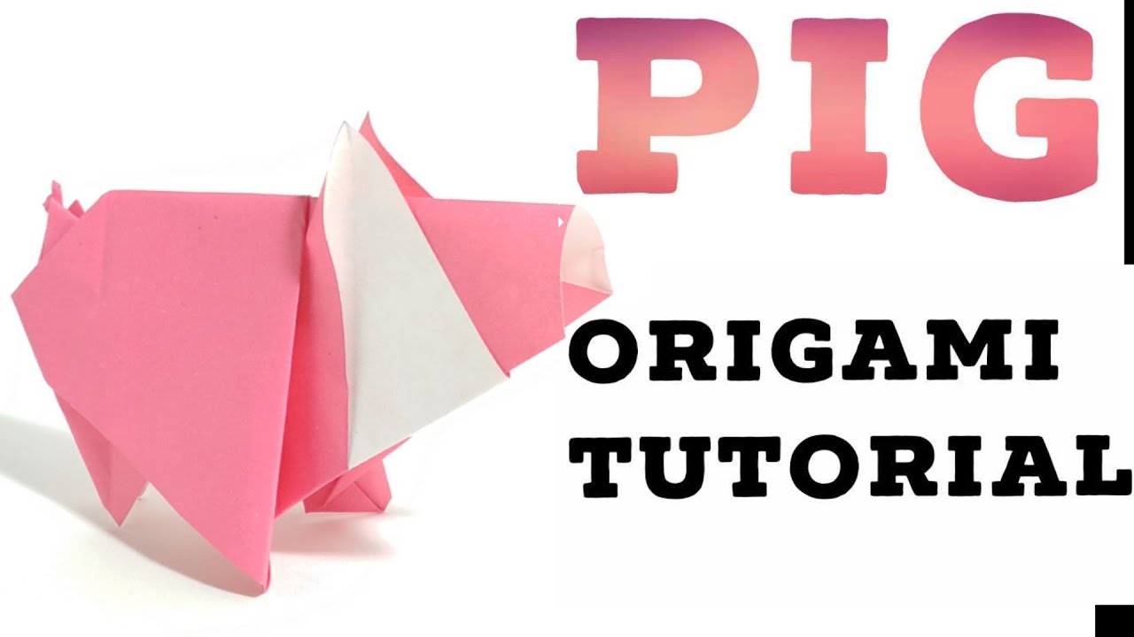 How to make pig origami | поросенок оригами
