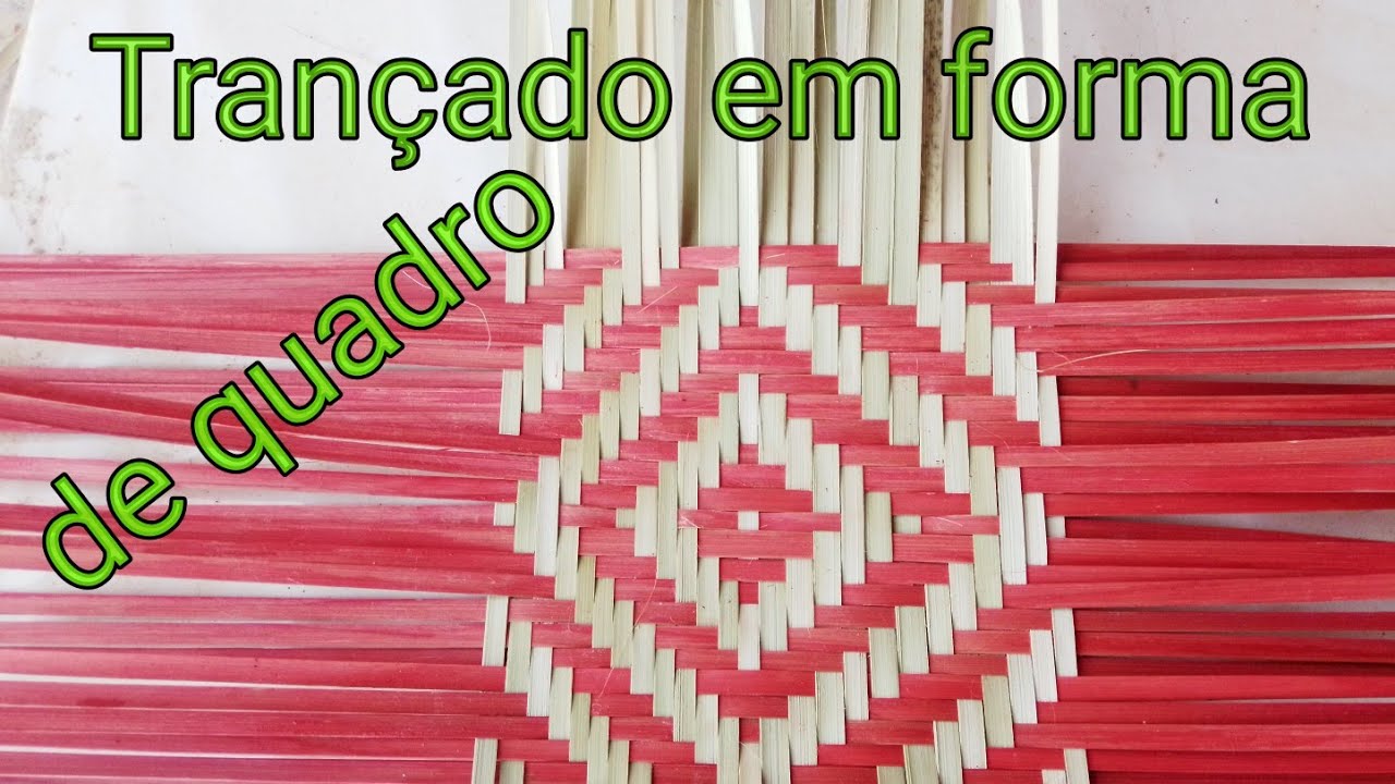 Como tecer uma peneira em forma de quadro.