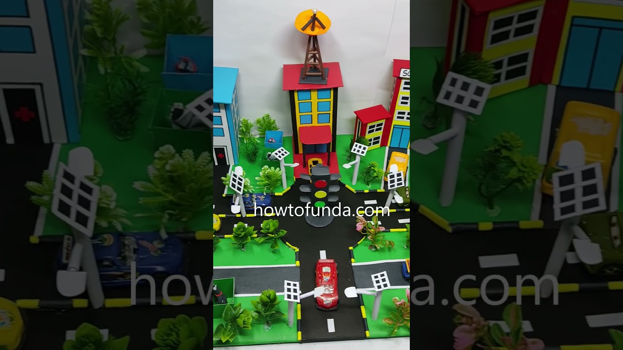 smart city model science project for exhibition - shorts - howtofunda