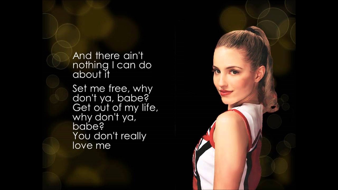 Glee - You Keep Me Hangin' On (lyrics)