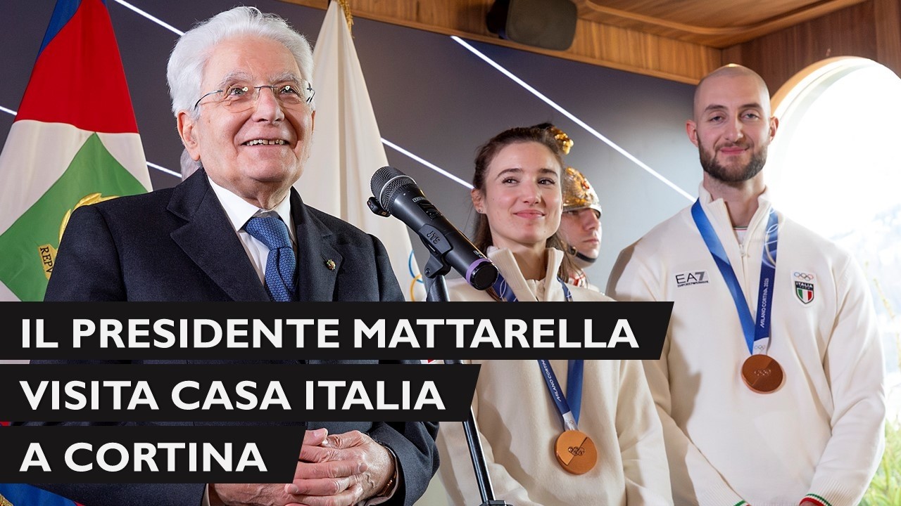 Il Presidente Mattarella visita Casa Italia