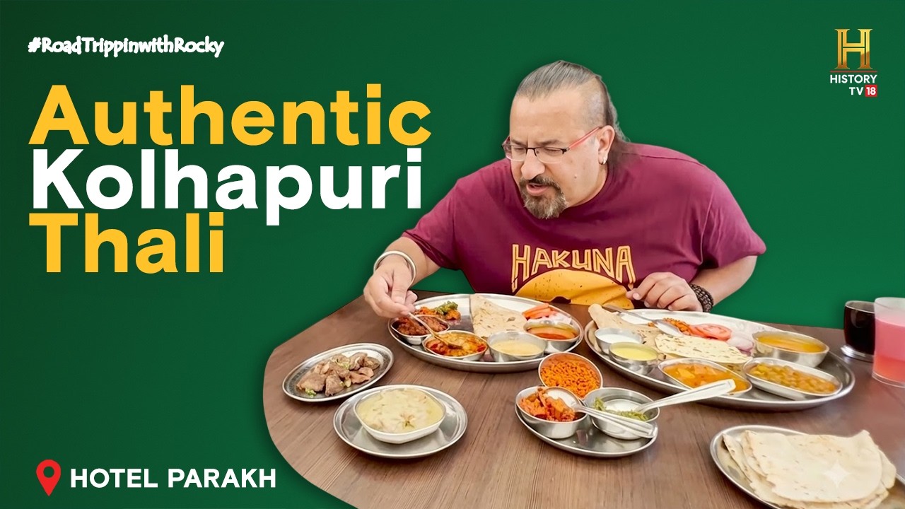 Kolhapuri Thali at Hotel Parakh, Kolhapur  | #RoadTrippinwithRocky S2 | D05V02