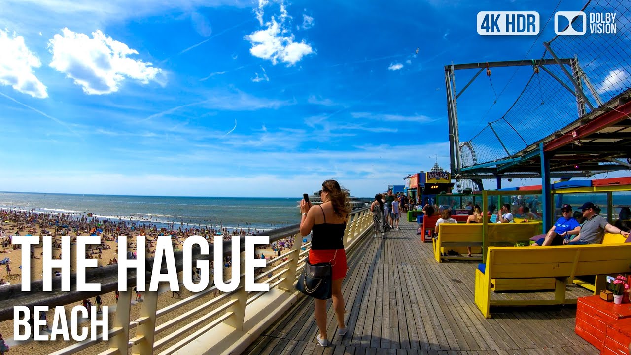 Scheveningen, The Hague Beach - 🇳🇱 Netherlands [4K HDR] Walking Tour
