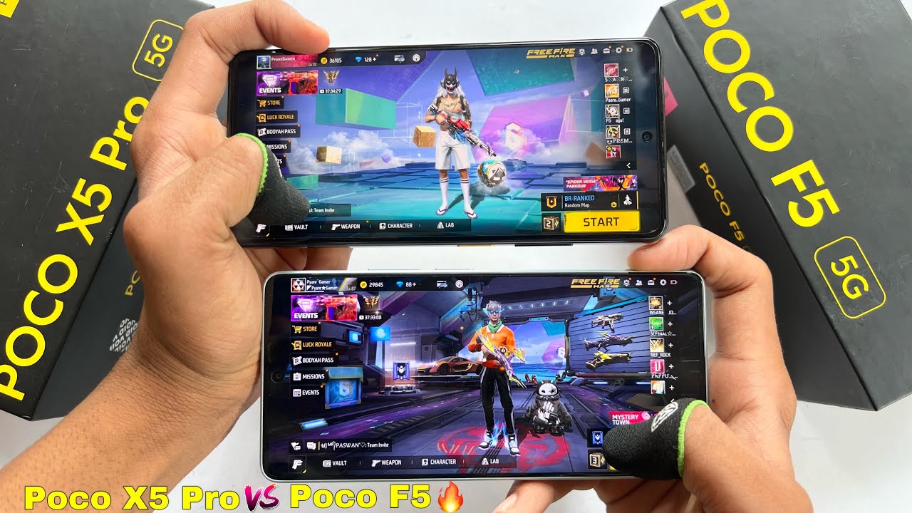Poco f5 vs Poco x5 pro speed test and all features test