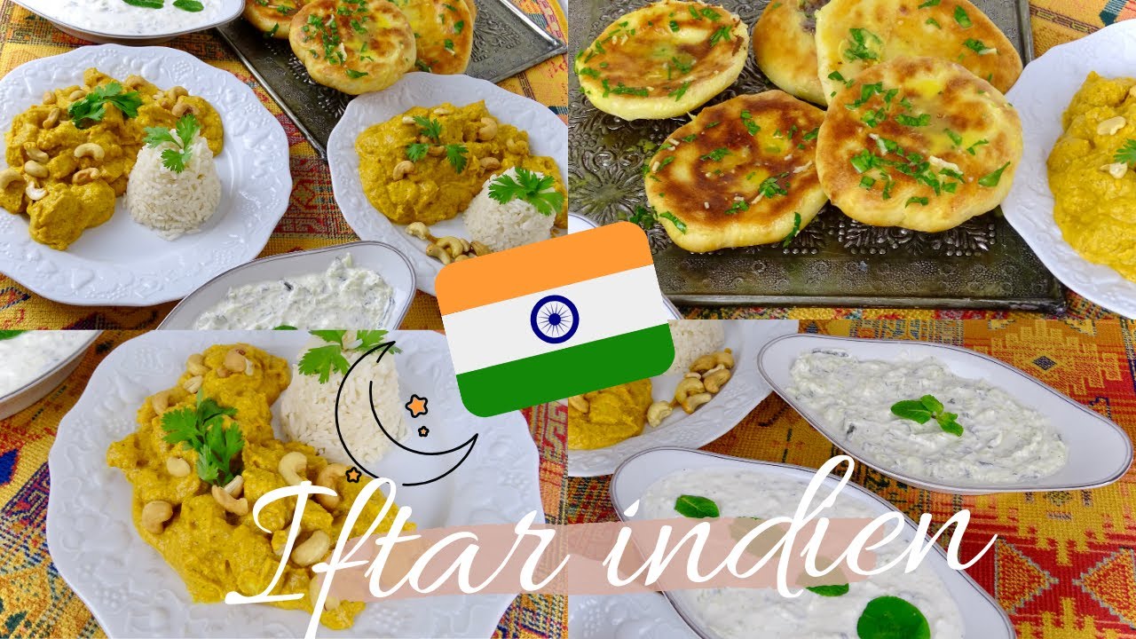 MENU INDIEN  🇮🇳: Butter Chicken , Naan au fromage, RaÏta au concombre⋅Recette facile pour le ramadan
