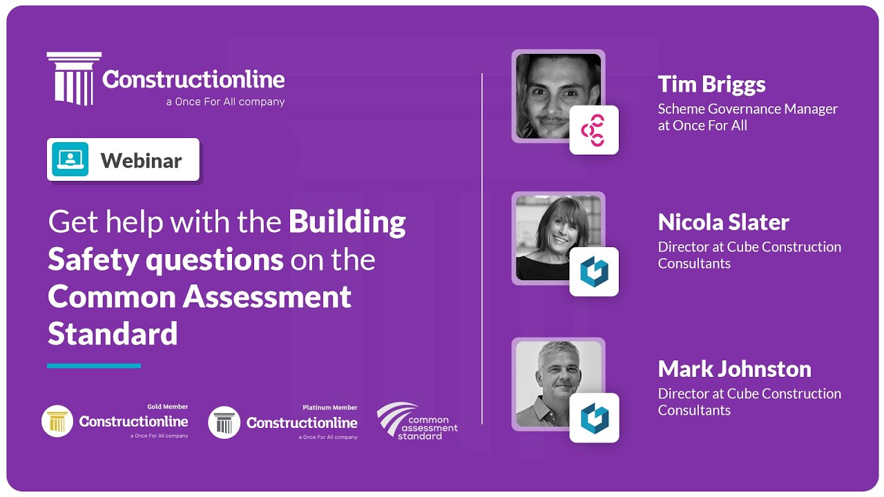 Get help with the Building Safety questions on the Common Assessment Standard On Demand Webinar