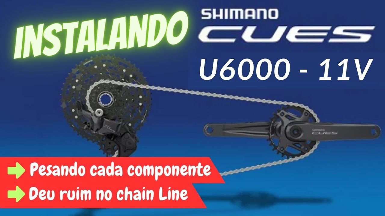 Problemas na instalação do Shimano Cues U6000 11V + Pesando cada componente!