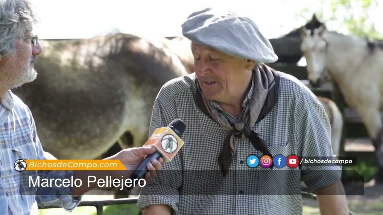 Marcelo Pellejero, animador de fiestas populares y de jineteadas