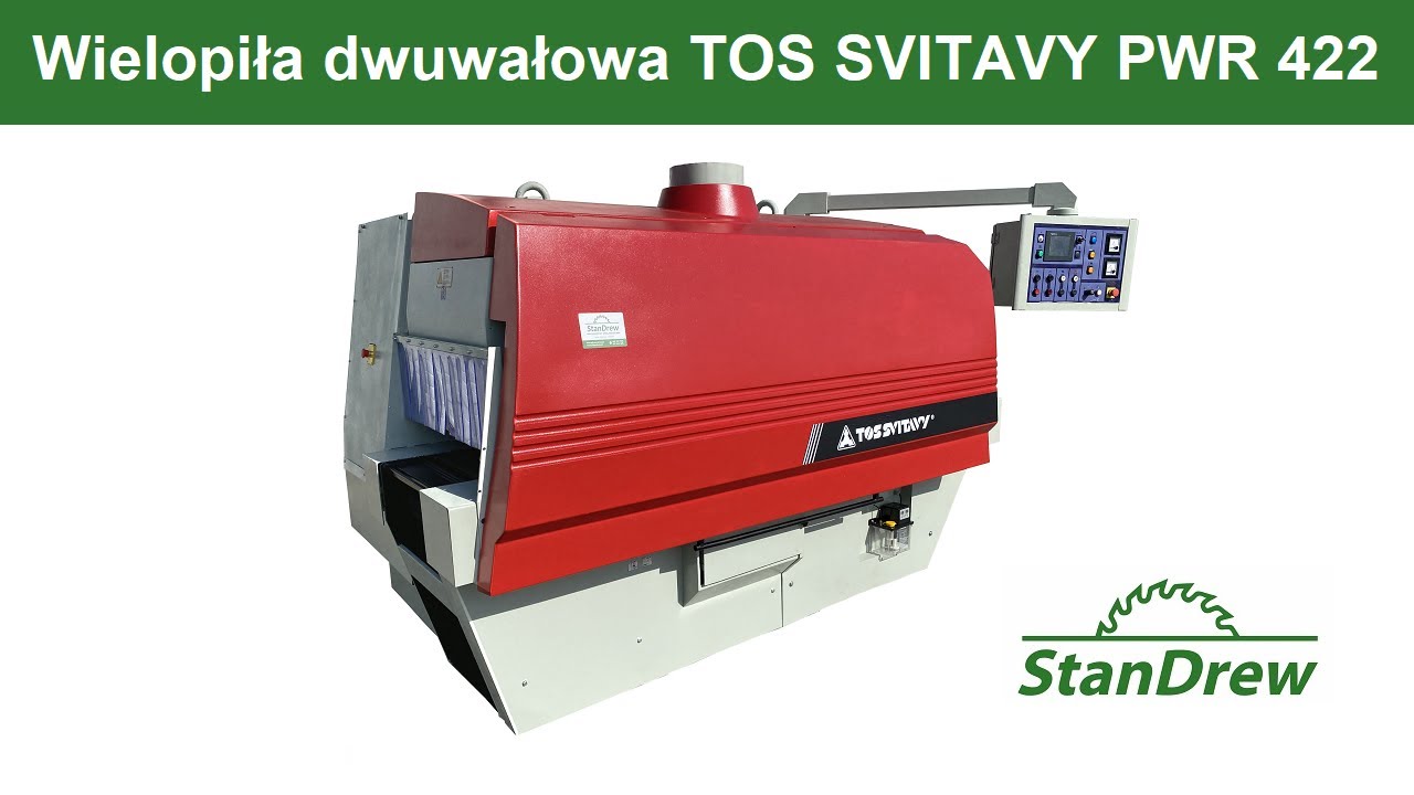 Wielopiła dwuwałowa TOS SVITAVY PWR 422 - StanDrew maszyny stolarskie [Work of the multisaw]