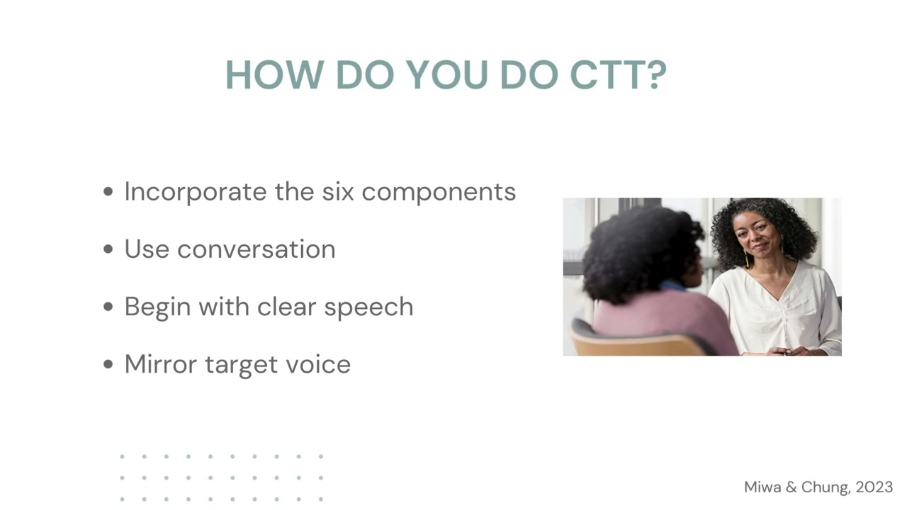 Conversation Training Therapy