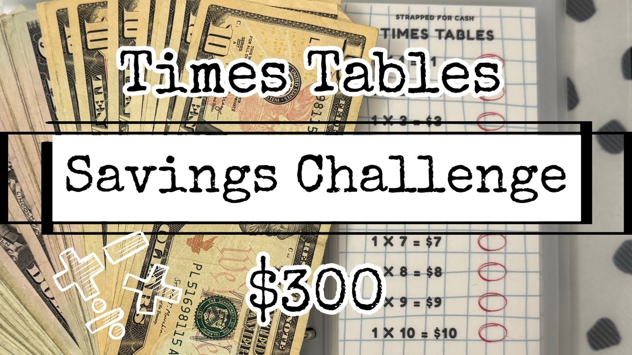 Savings Challenge || Times Tables || $300 || #savingschallenges #budgeting #braces 