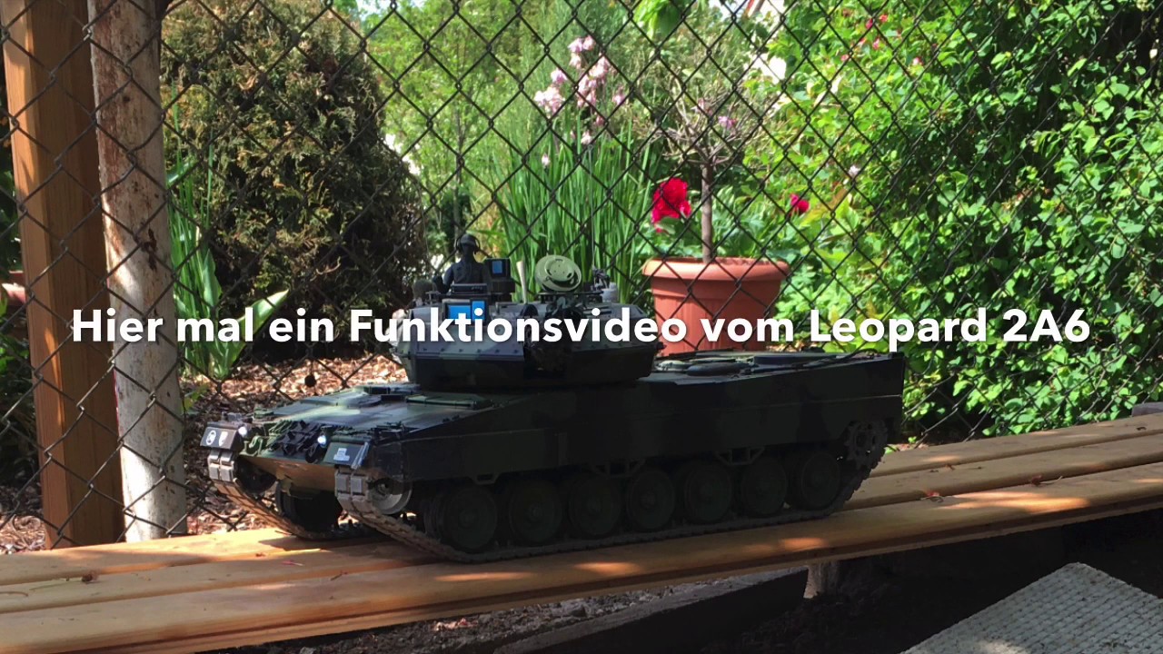 Funktionsvideo Leopard 2A6 Heng Long 1:16 4. Generation👍