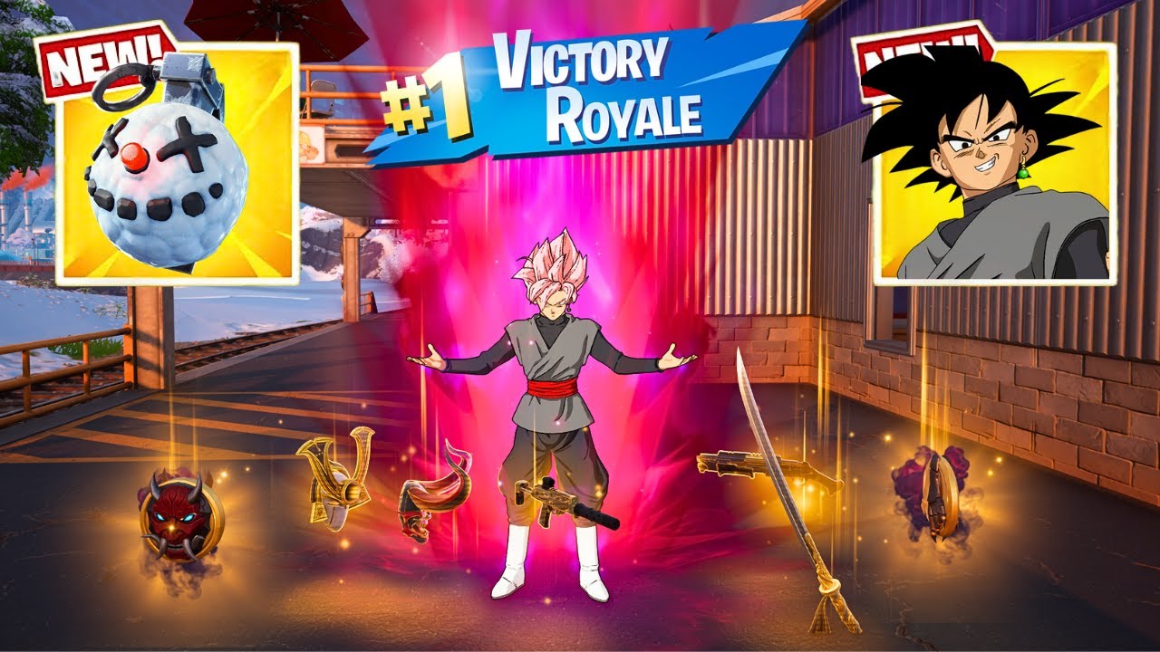 GOKU BLACK 3 NEW MEDALLIONS & MYTHIC’S CHALLENGE (NEW! Fortnite Chapter 6 Season 1 )