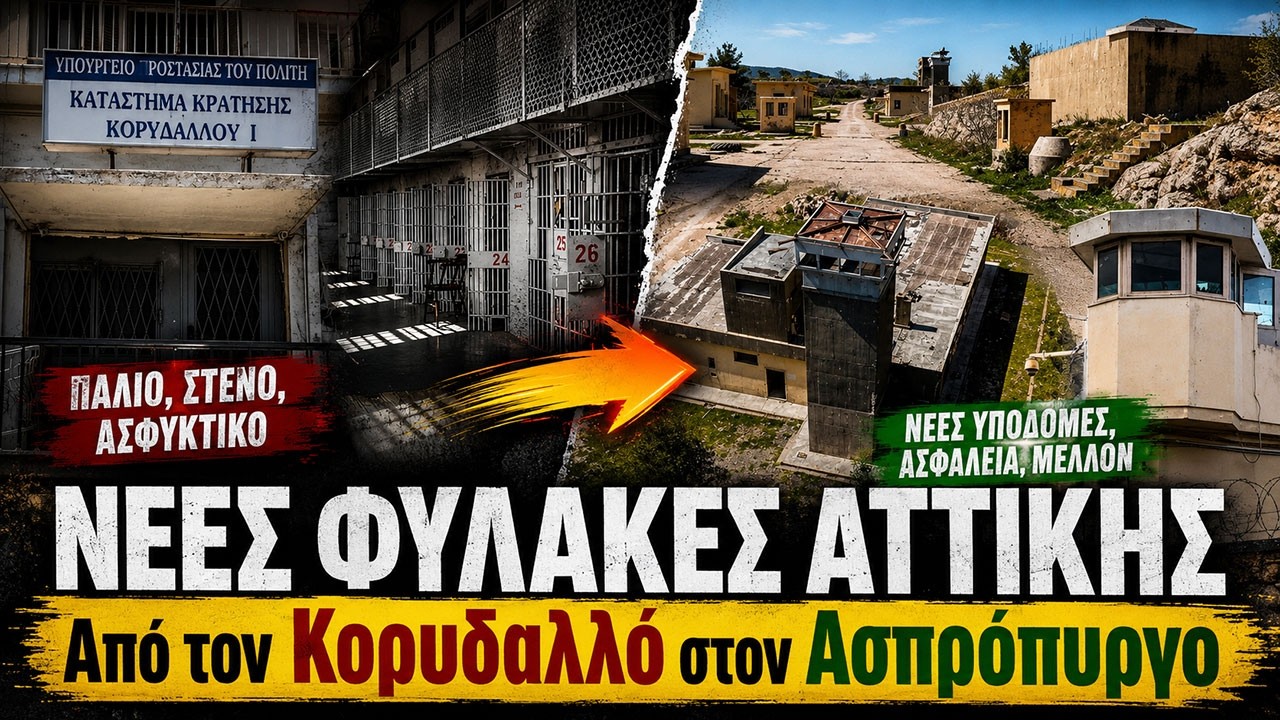 Νέες Φυλακές Αττικής | Από τον κορεσμένο Κορυδαλλό στον υποβαθμισμένο Ασπρόπυργο