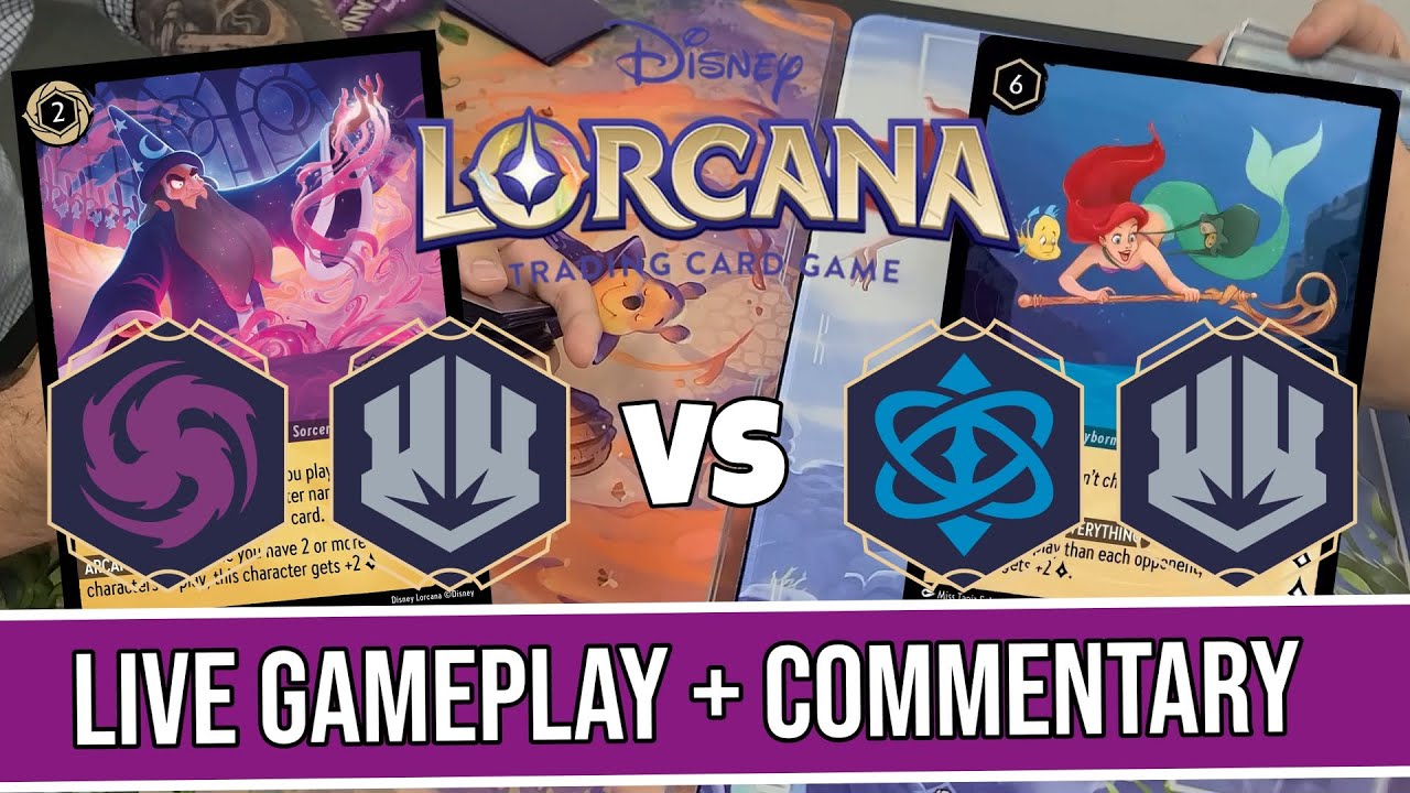 BROOMSSS!!! | Lorcana Live Gameplay! Sapphire/Steel vs Amethyst/Steel | S4: Ursula's Return