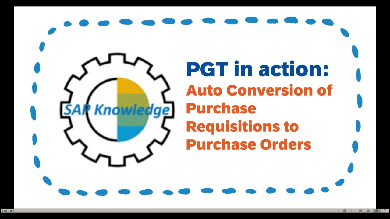 Auto Convert PR to PO in SAP MM #SAP #SAPMM #SAPAutomation #PRtoPO