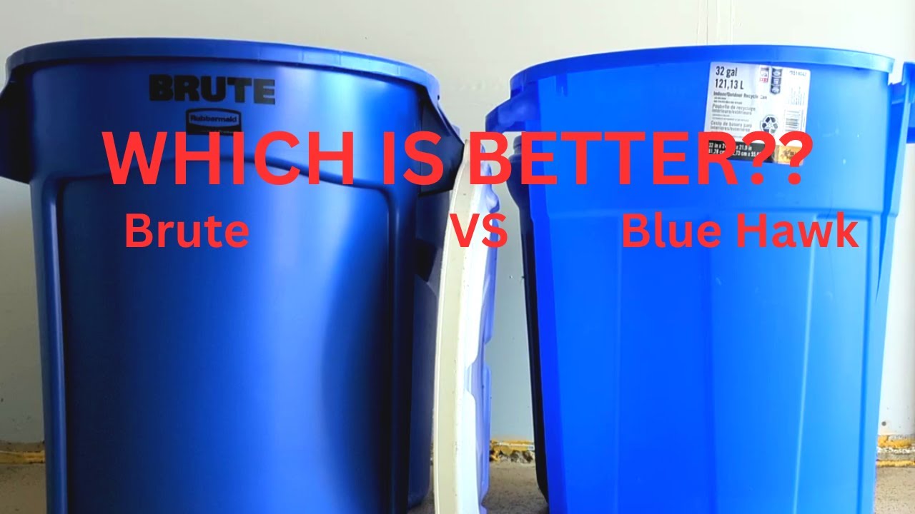Решающая битва: Blue Hawk против мусорных баков Rubbermaid Brute.