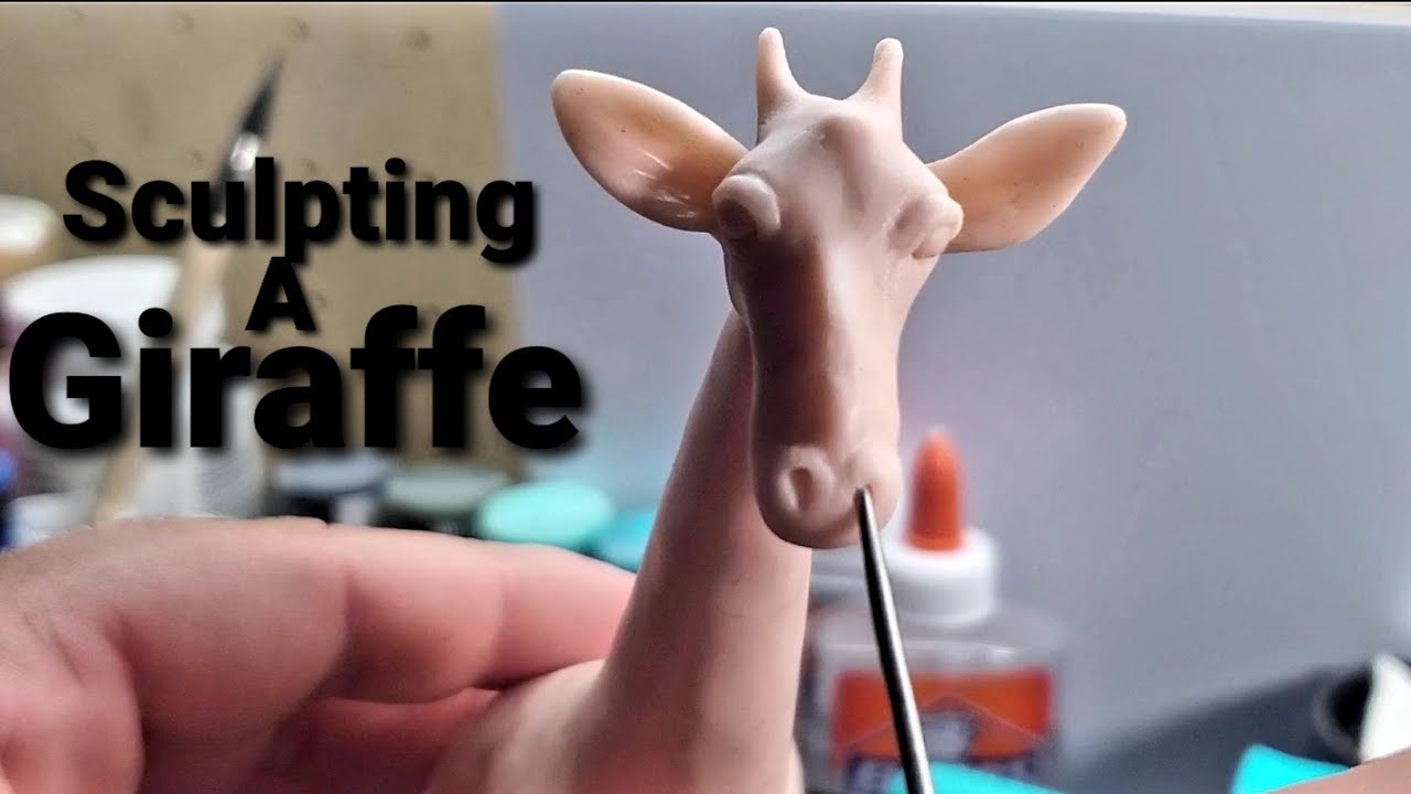 Giraffe Made from Polymer Clay