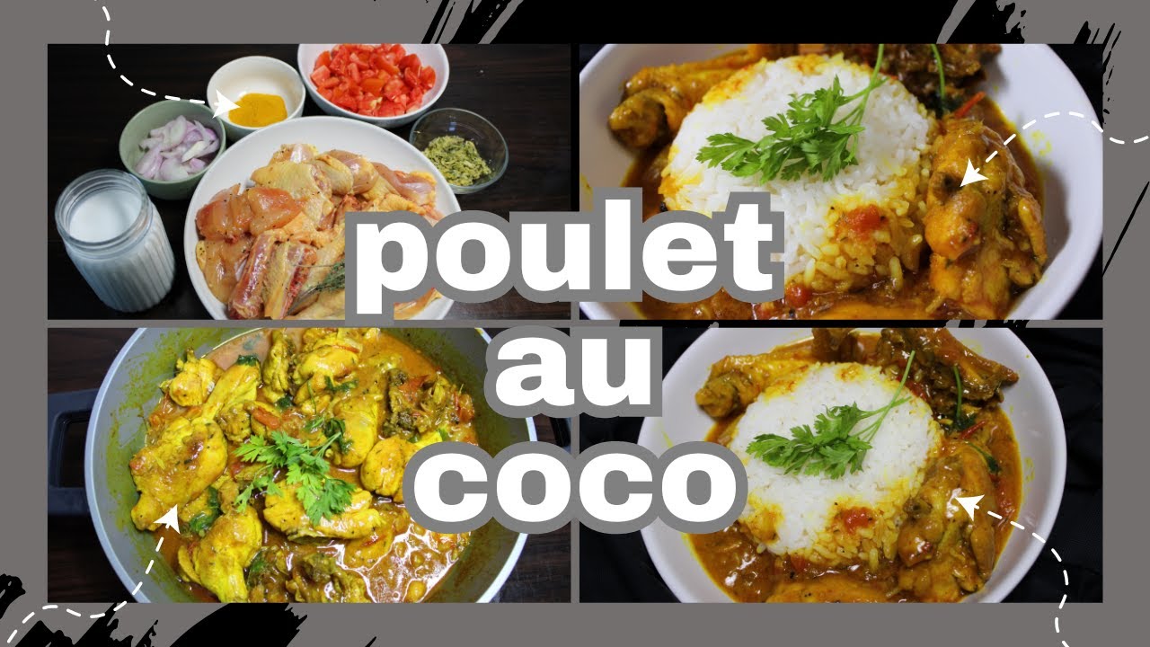 Poulet au coco! Plat savoureux à partager en famille! simple et rapide