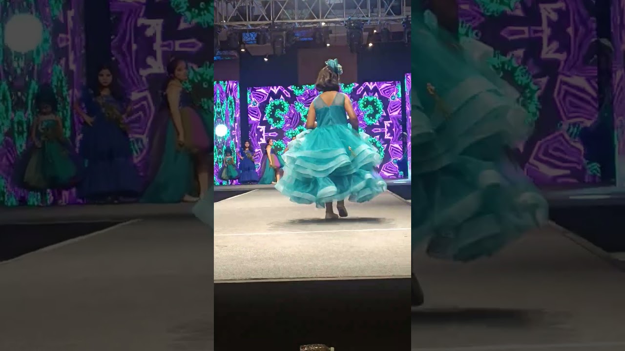 Pageant beauty ramp walk l Saanvi as a beautiful kids model in kids Fashion Show #pageant #rampwalk