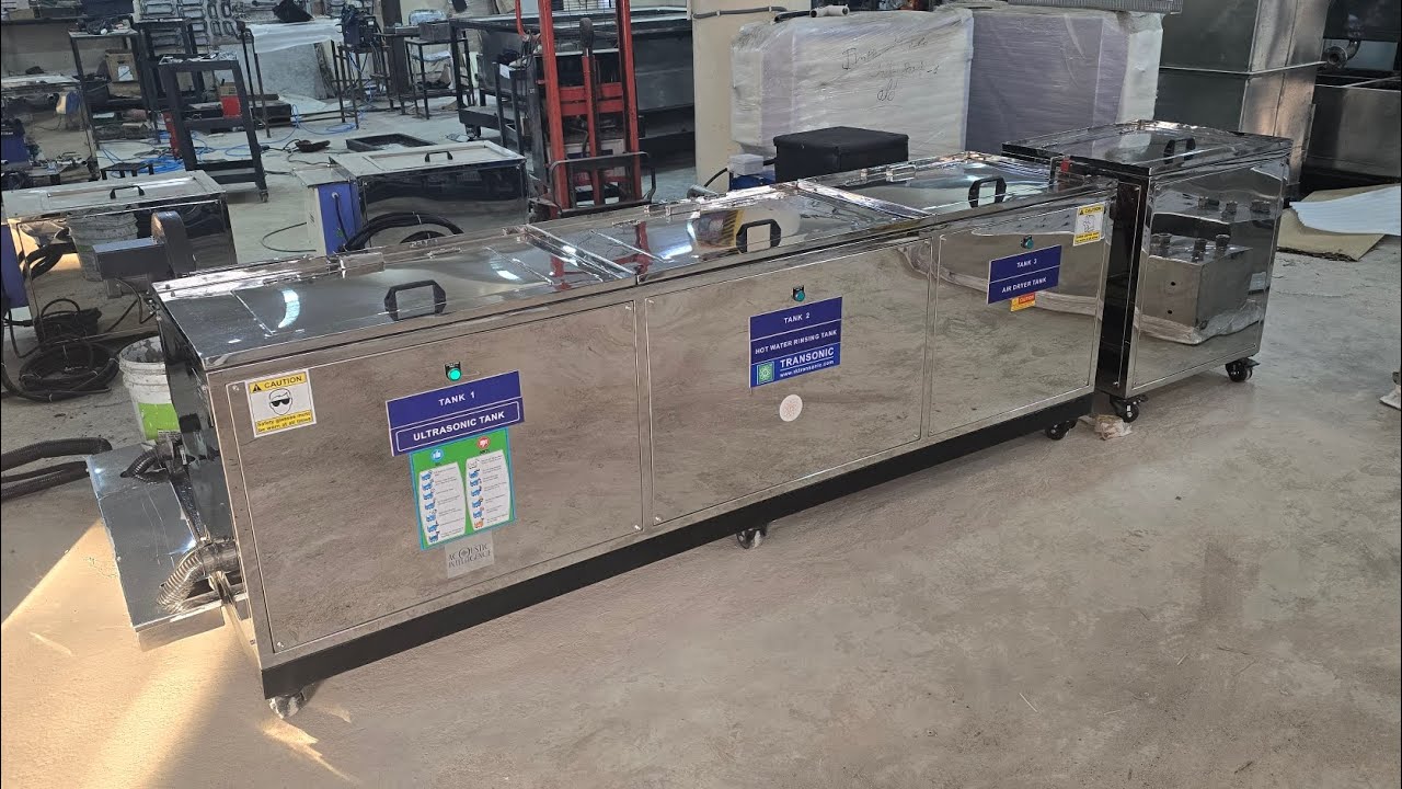 Ultrasonic Cleaning with Rinsing & Drying tank. #ultrasonic #trending #viralvideo  #shortsfeed #ss