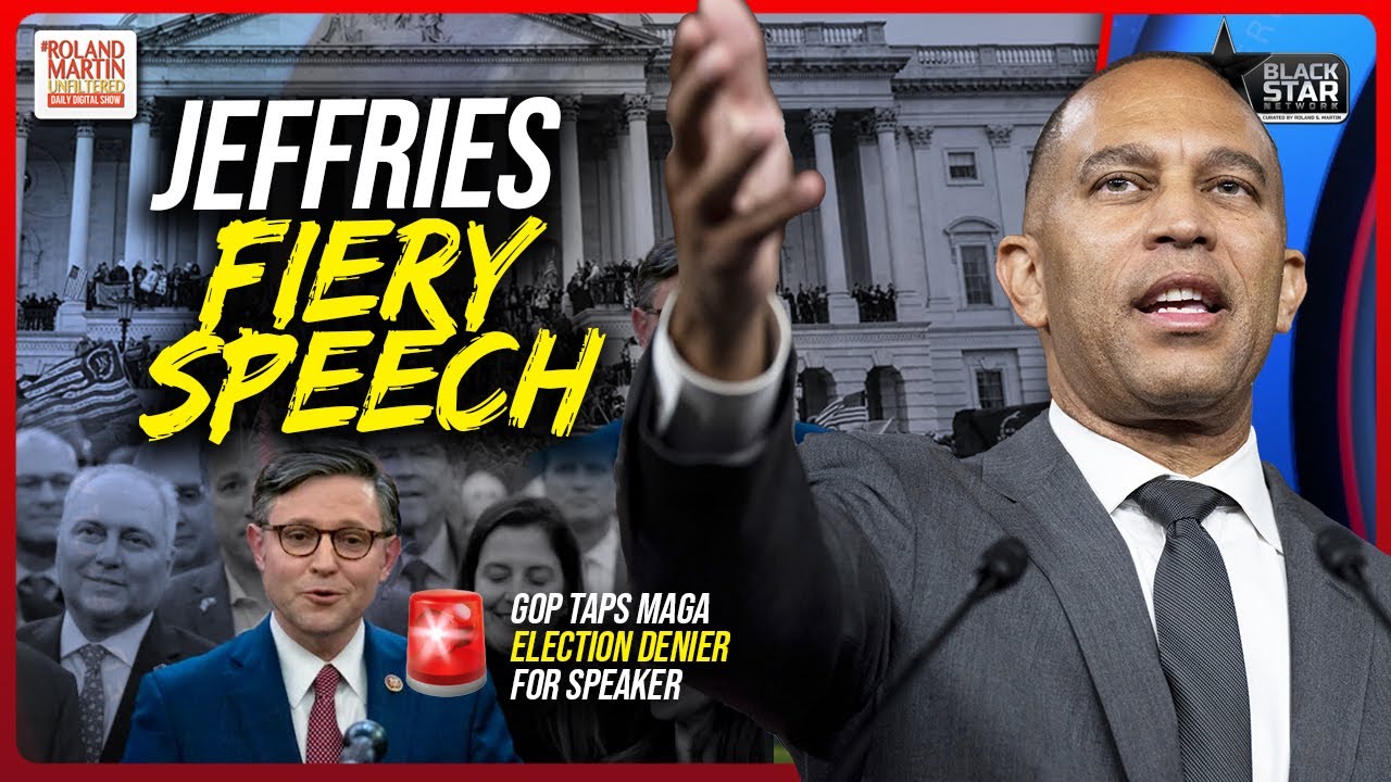 Hakeem Jeffries EPIC Speech Challenging Republicans After House Speaker FIASCO | Roland Martin