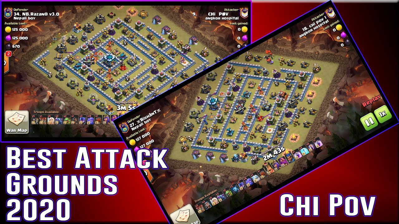 Best Grounds Attack 2020! New TH13 Attack Grounds Strategy Smash 3 Stars War Base ( Clash of Clans )