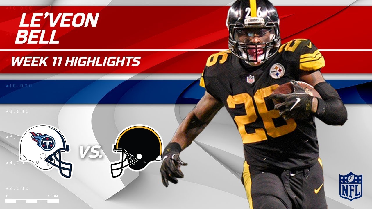 Le'Veon Bell's Big Game w/ 103 Total Yards! | Titans vs. Steelers | Wk 11 Player Highlights