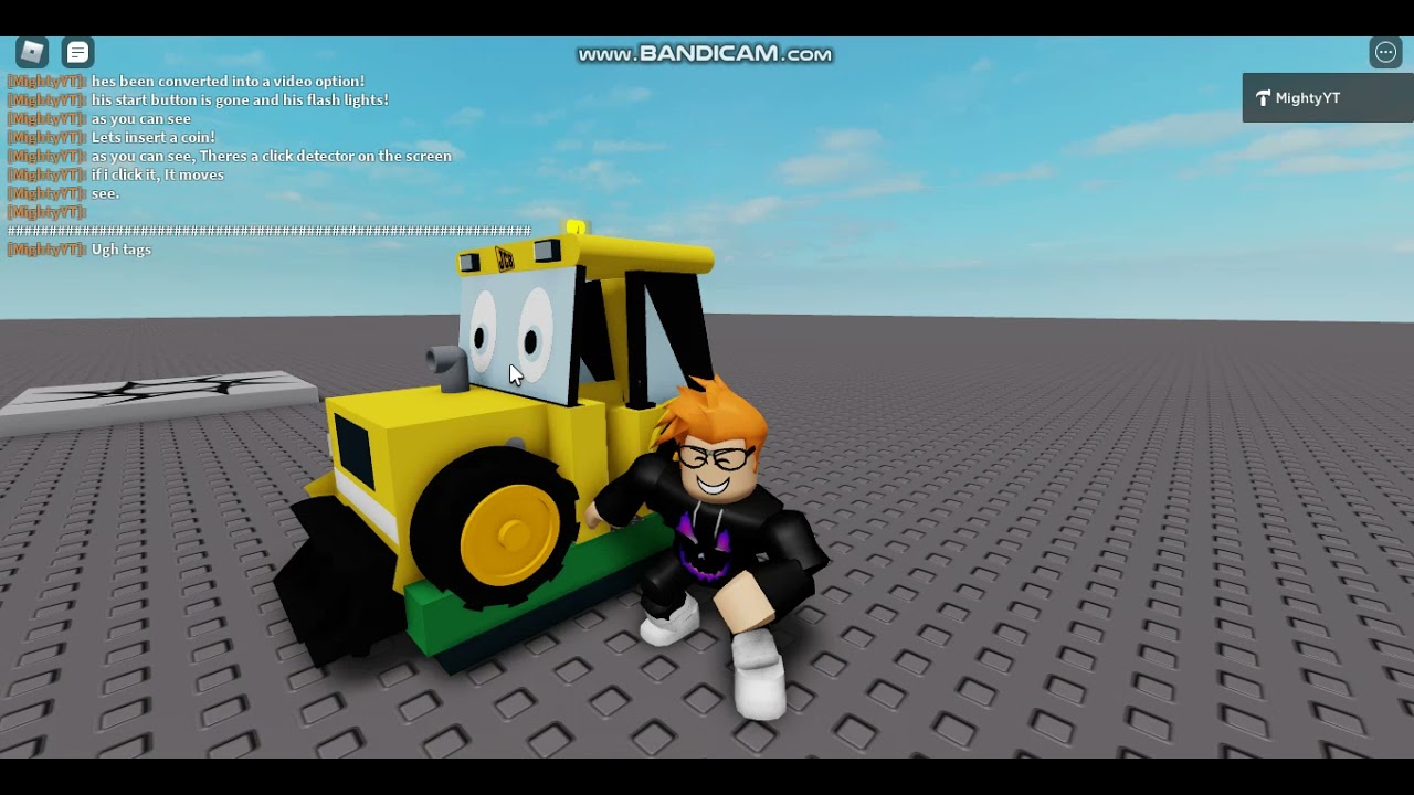 Moving Video Option Joey Jcb Kiddie ride in Roblox!