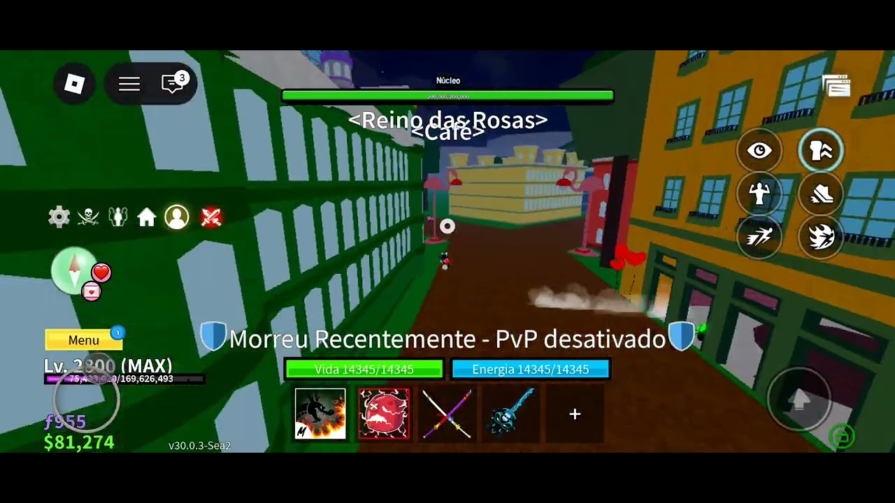Jogando blox fruits 