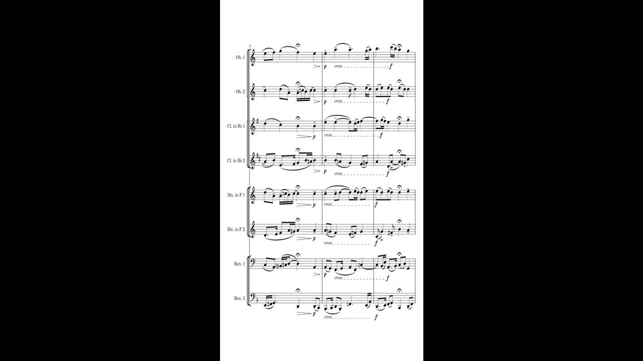 Cristiano Vecchi - Intersected Chorale 248/23 B2 for Wind Octet (from BWV 248/23) - Sheet Music